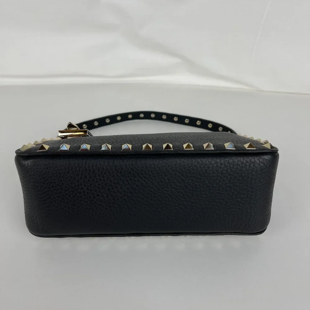 New Valentino Small Rockstud Grainy Calfskin Shoulder Bag - Picture 8 of 11